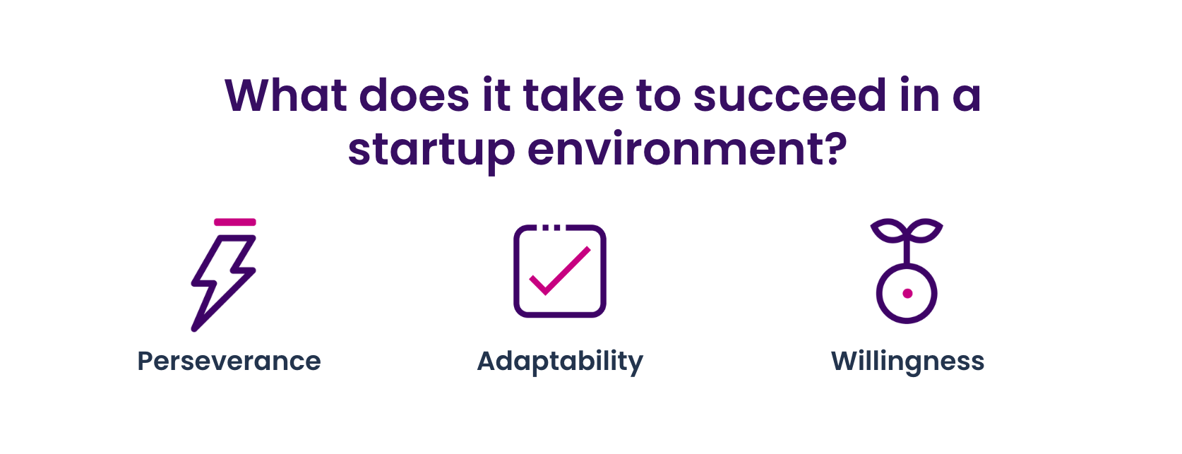 What does it take to succeed in a startup environment