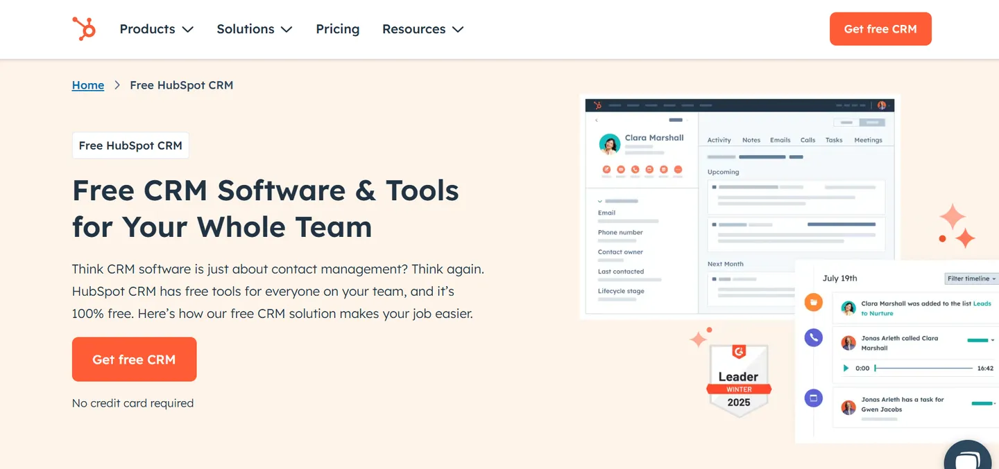 HubSpot CRM Features