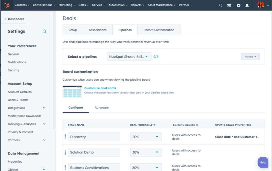 Customize Deal Stages to Reflect Your Sales Journey