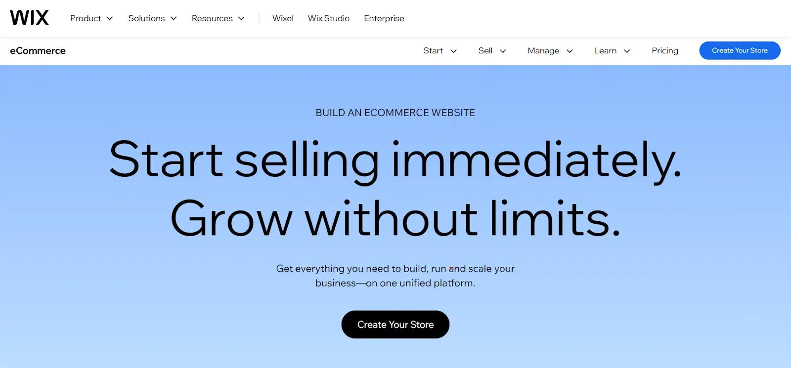 Wix Ecommerce