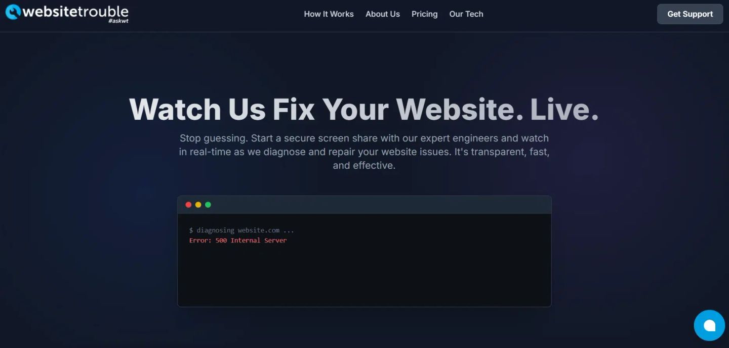 WEBSITE TROUBLE