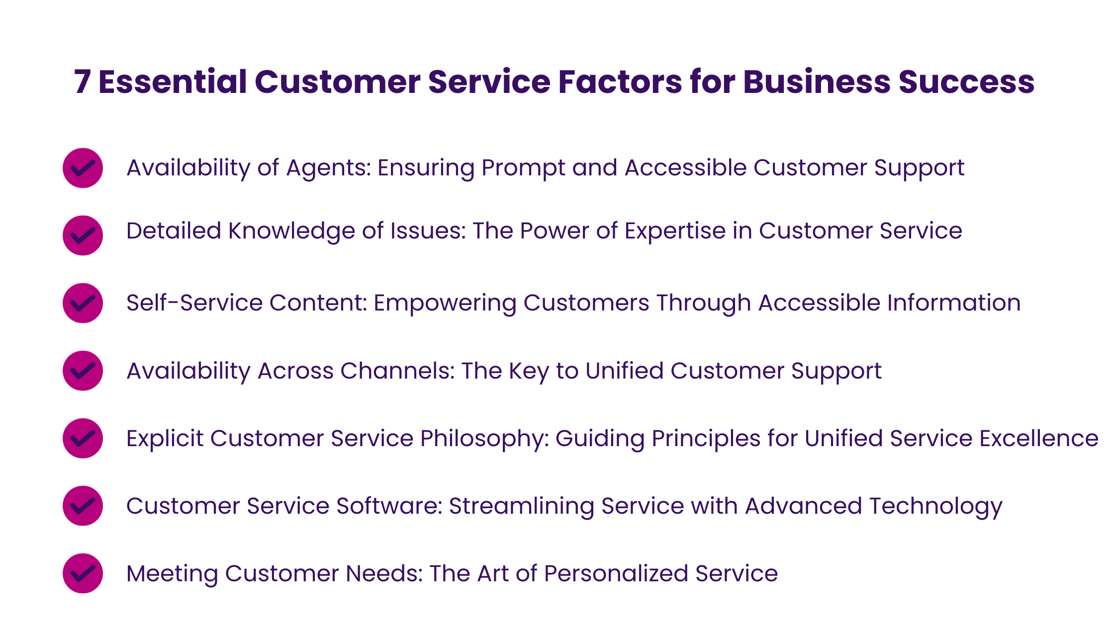 7 Essential Customer Service Factors for Business Success