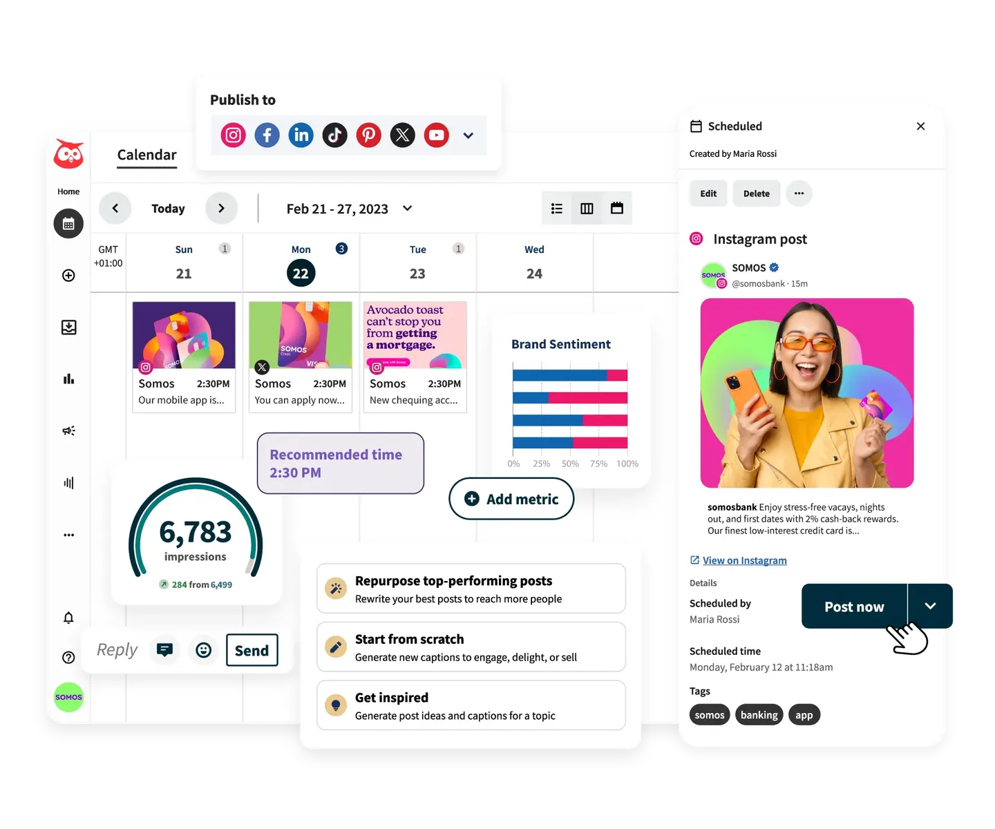 Hootsuite Content Calendar