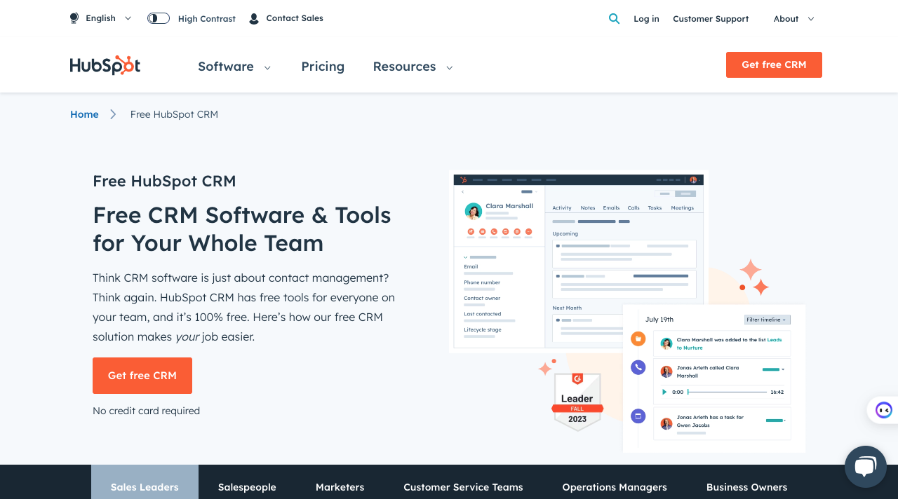 HubSpot Tools and Feature Comparison