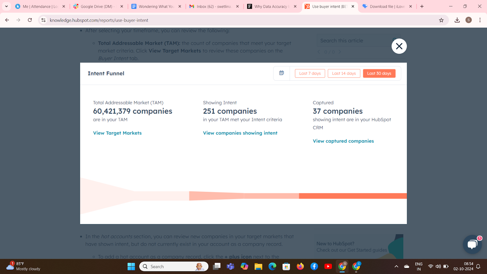 Analyze Buyer Intent Overview