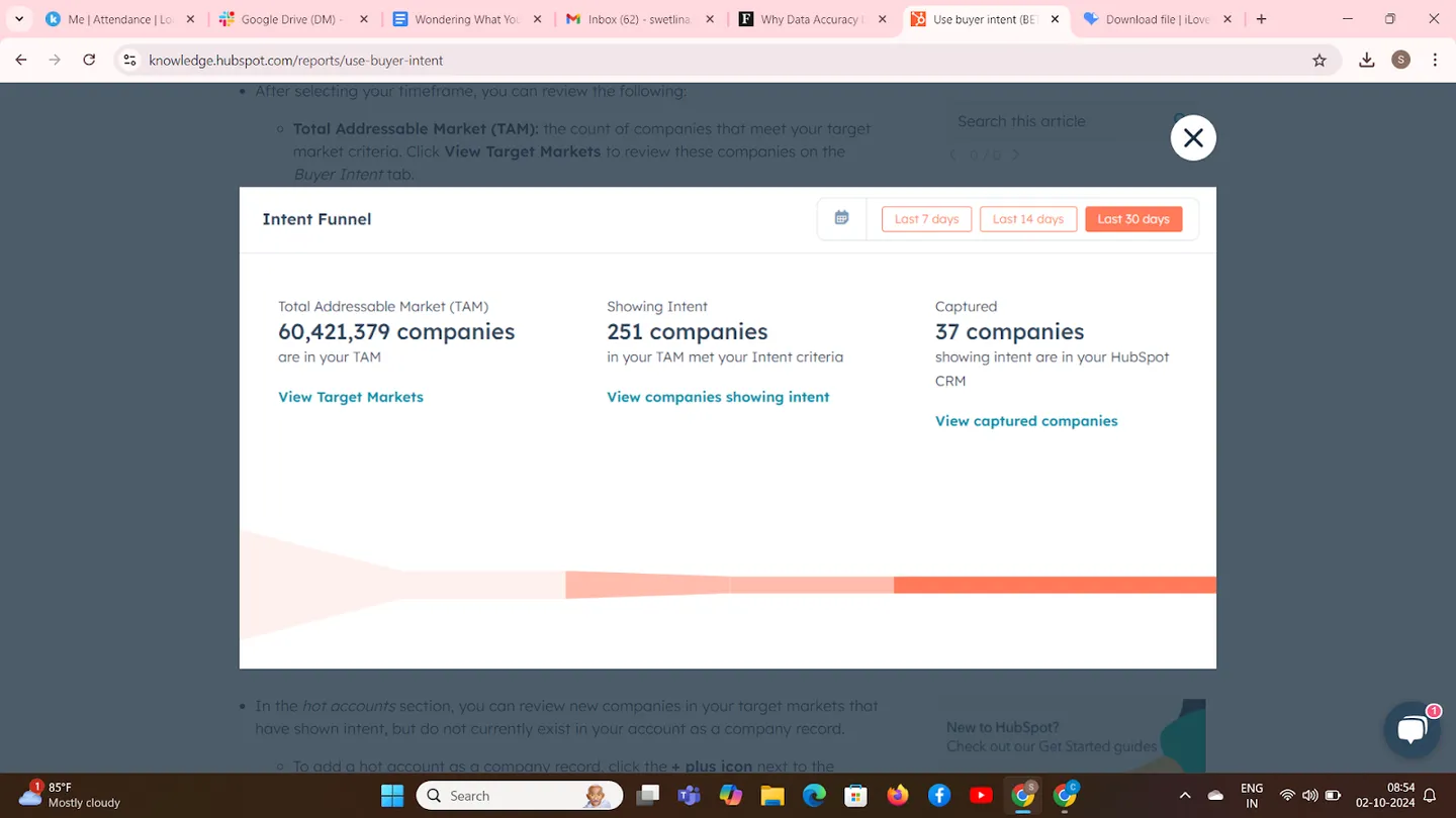 Analyze Buyer Intent Overview