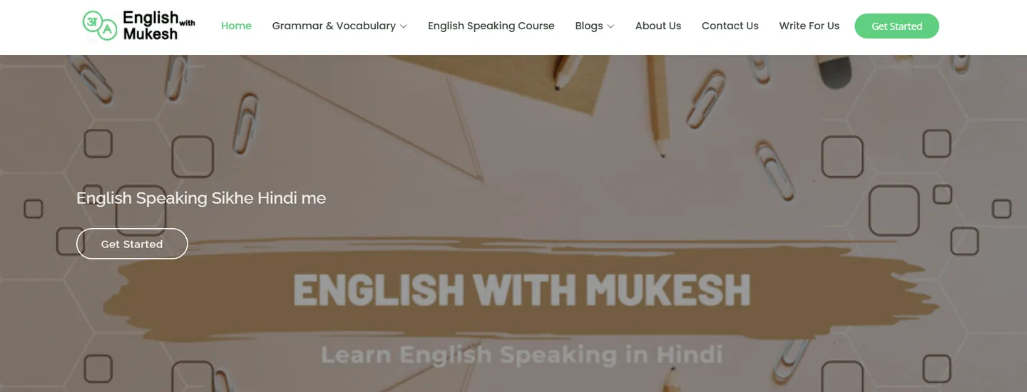 ENGLISH WITH MUKESH