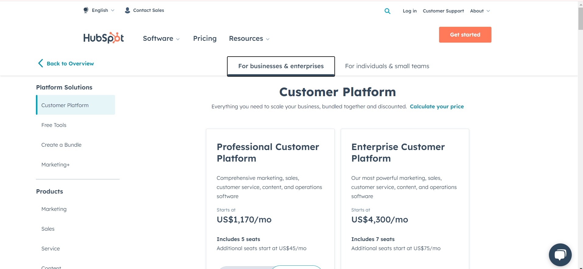 HubSpot Enterprise Pricing