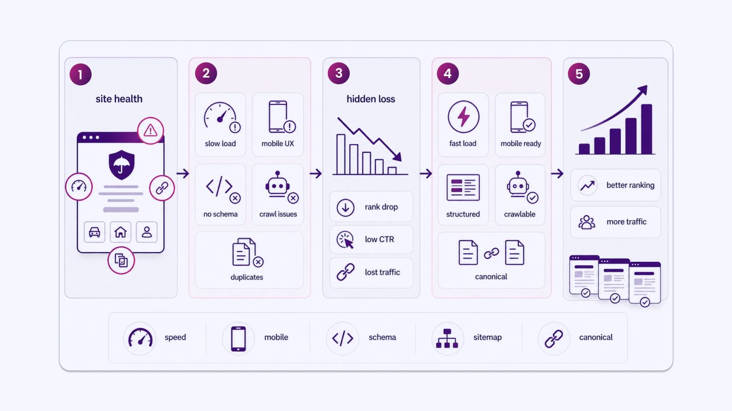 Technical SEO for Insurance Websites