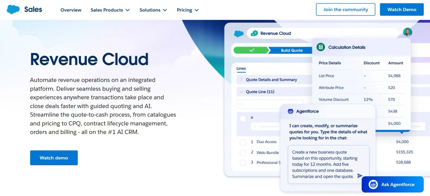 Salesforce Revenue Cloud