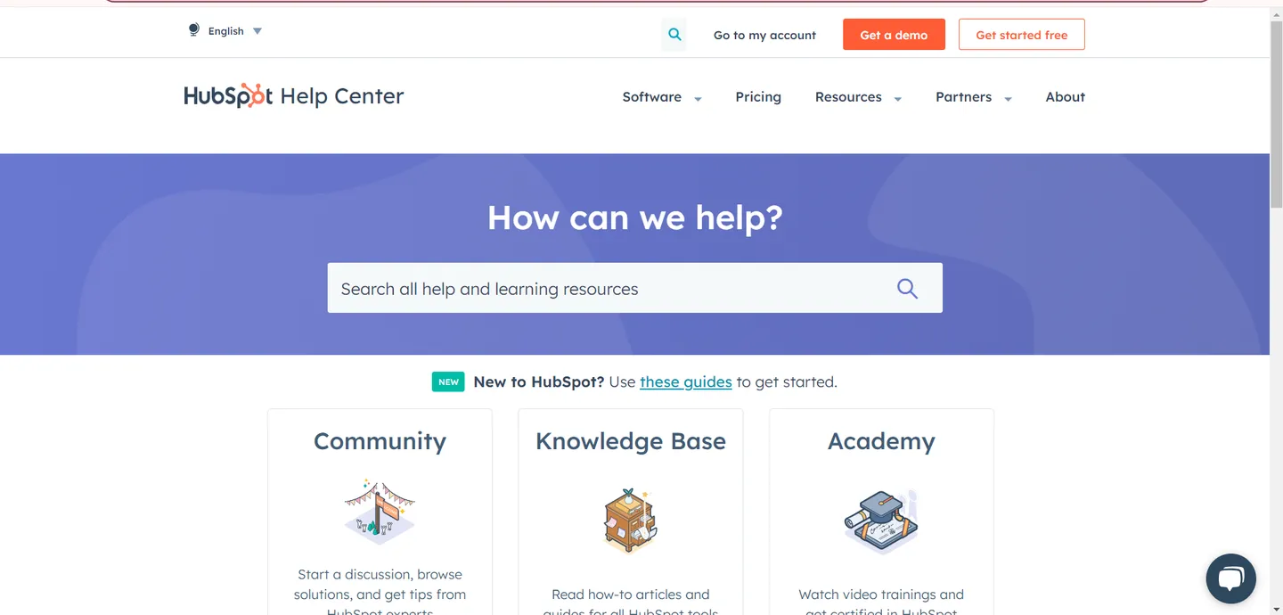 HubSpot Customer support