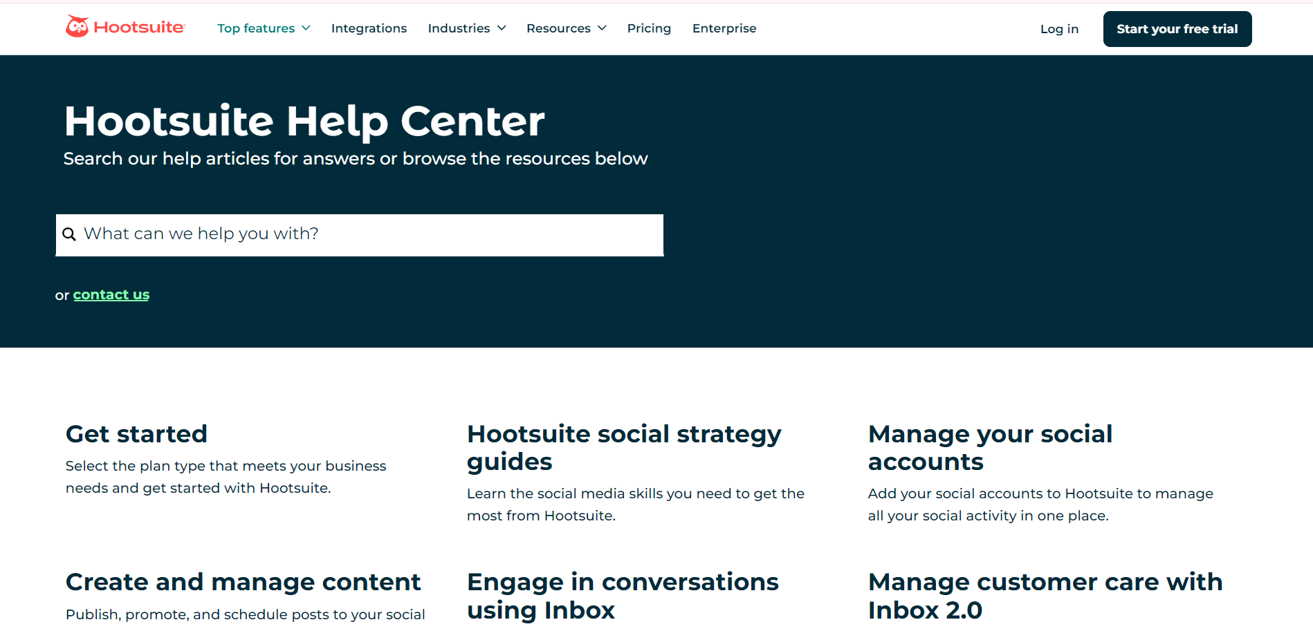 Hootsuite Support and help centre