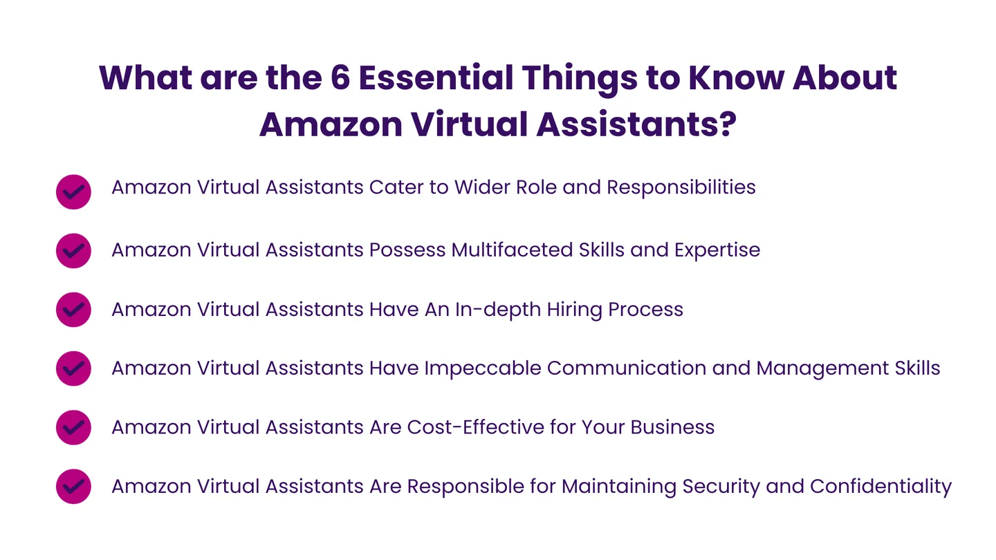 What are the 6 Essential Things to Know About Amazon Virtual Assistants