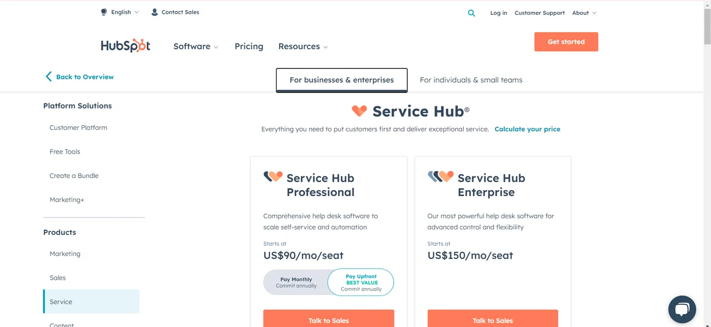 Hubspot pricing flexibility