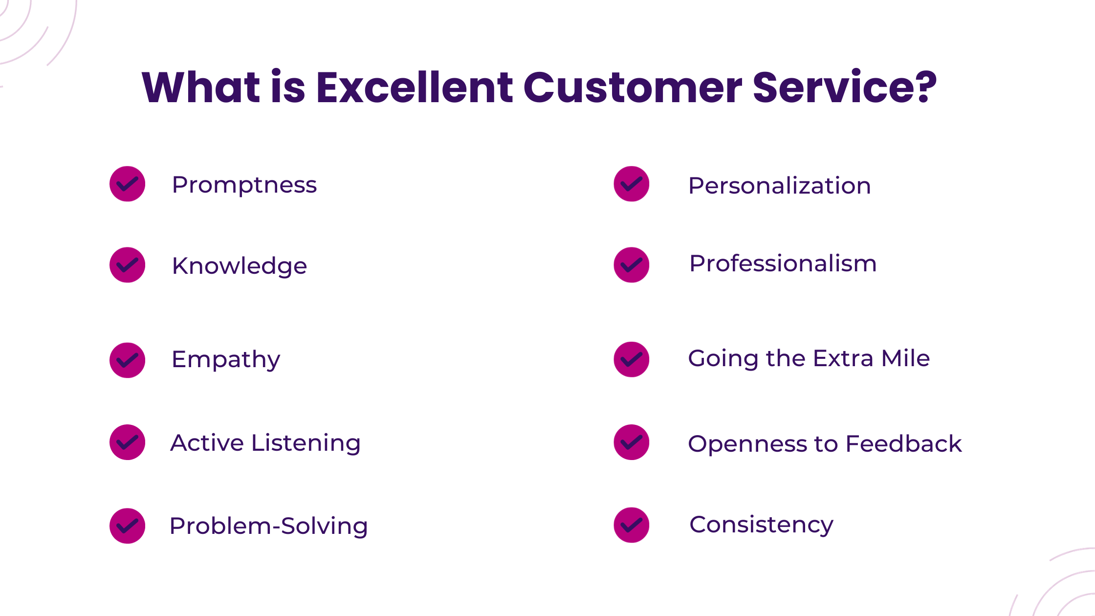 What is Excellent Customer Service