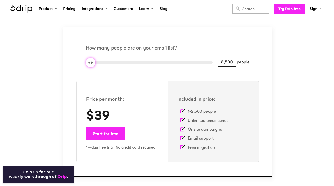 Drip Pricing
