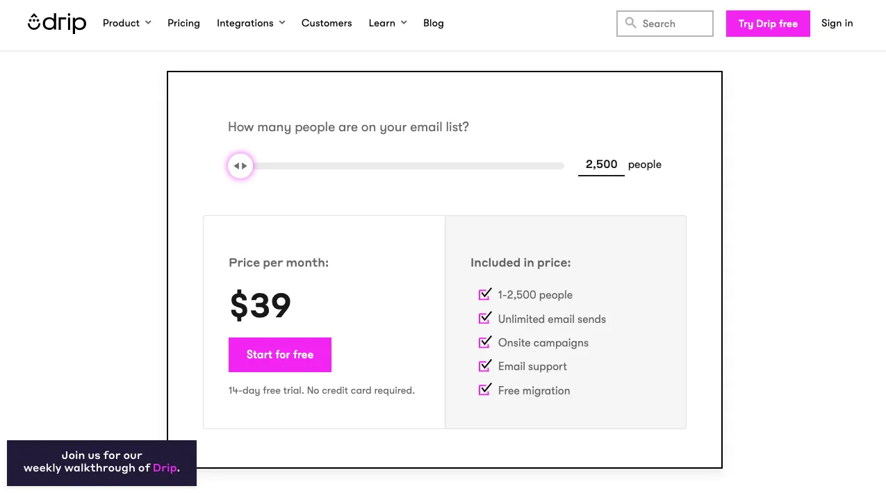 Drip Pricing
