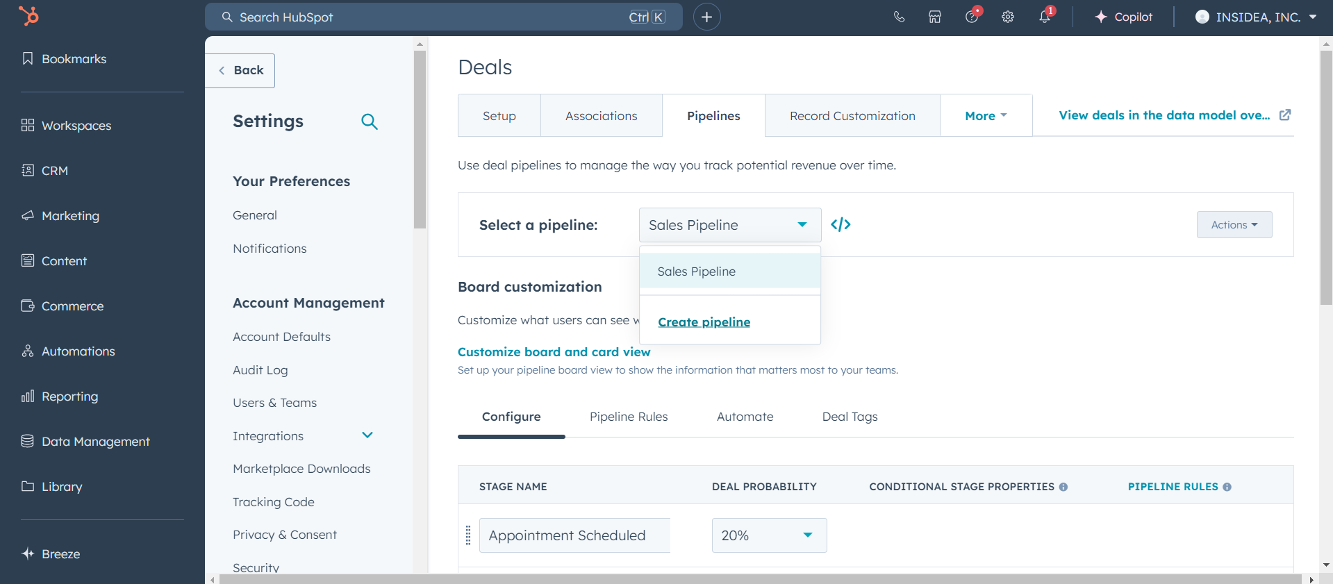 Create a New Pipeline