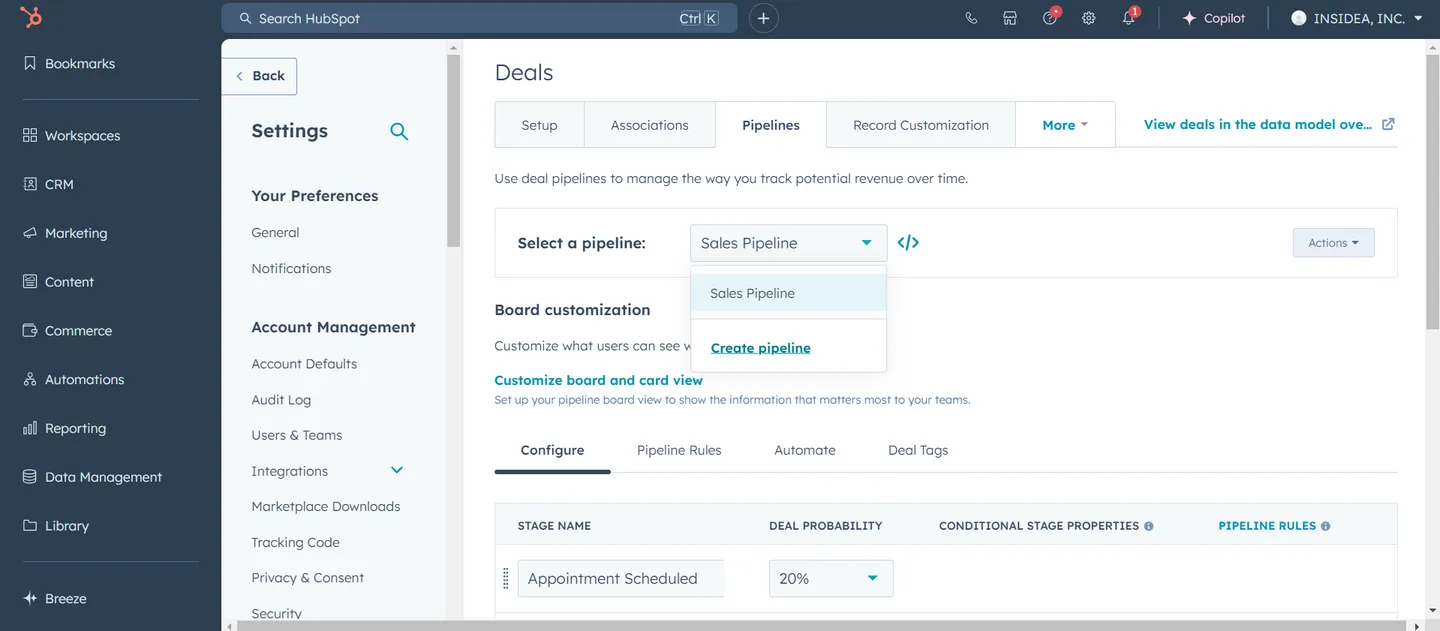 Create a New Pipeline