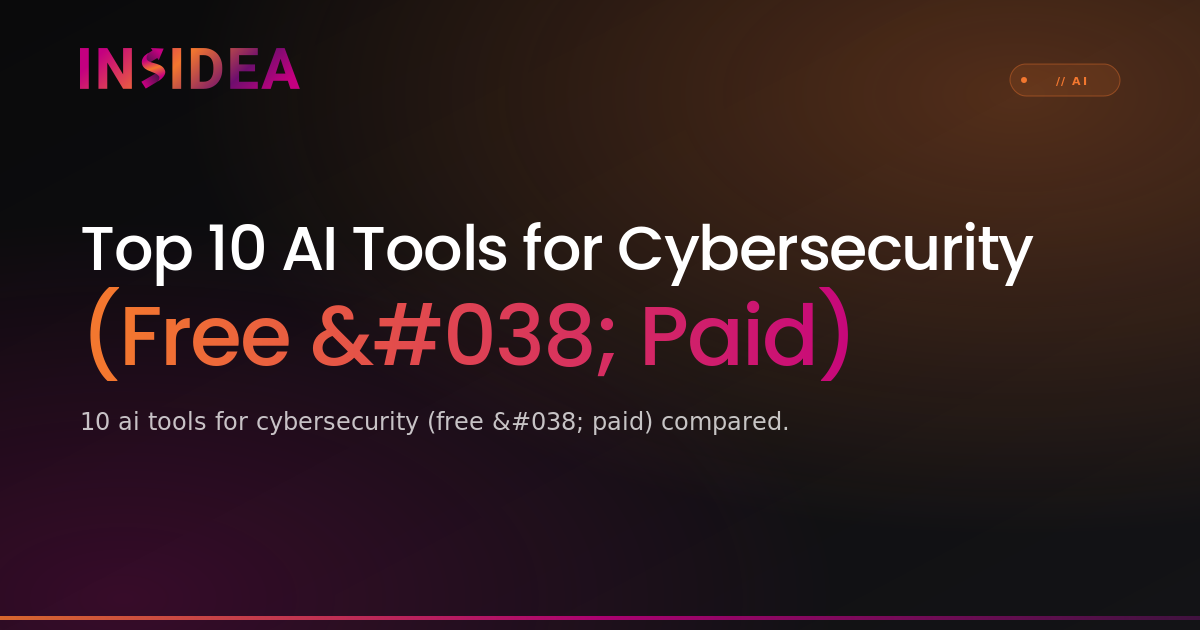 Top 10 AI Tools for Cybersecurity (Free & Paid) | INSIDEA