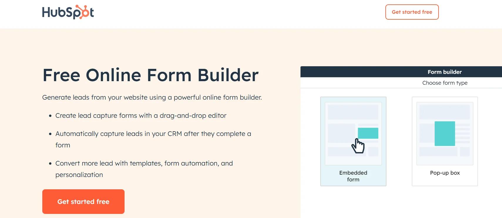 HubSpot FOrm Builder