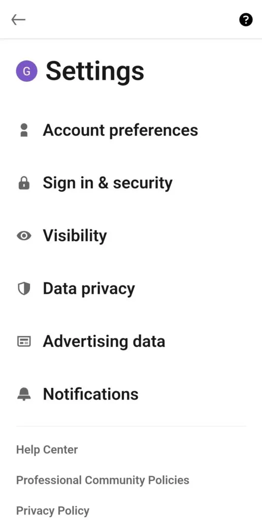 Scroll down and tap on "Account Preferences" to manage your account settings