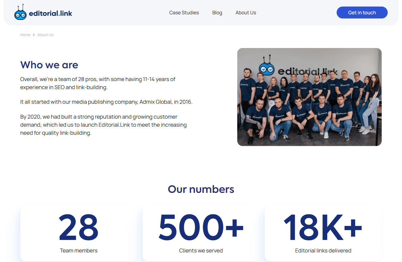 editorial link about us