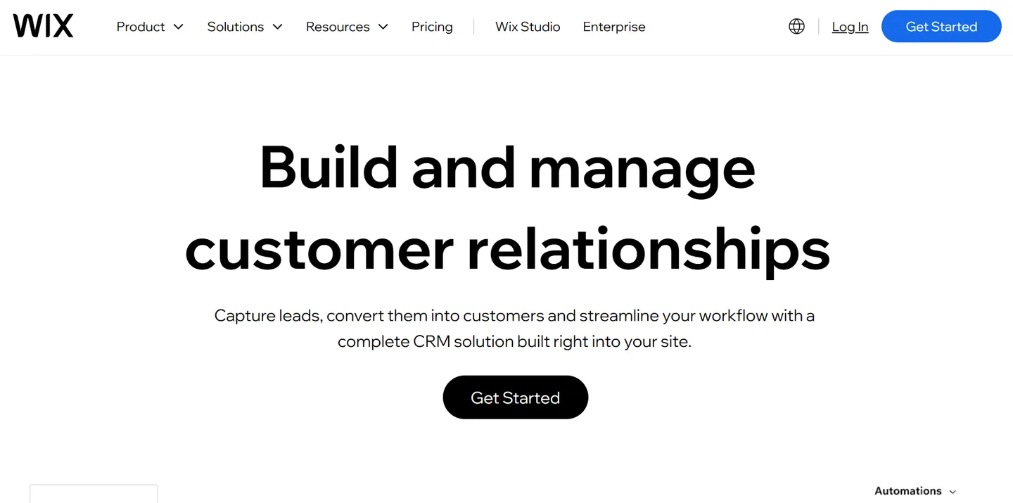 Wix CRM Features