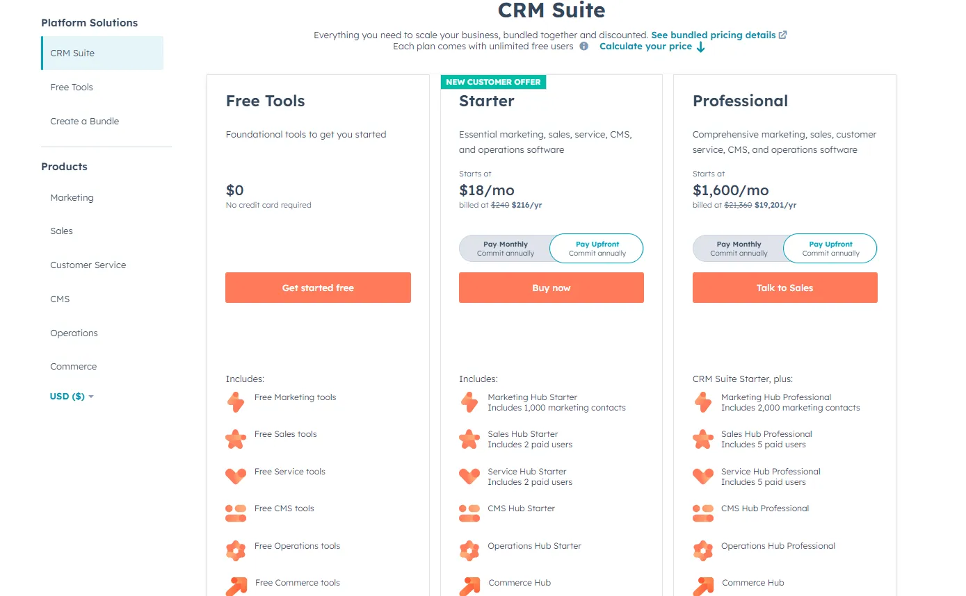 HubSpot Pricing