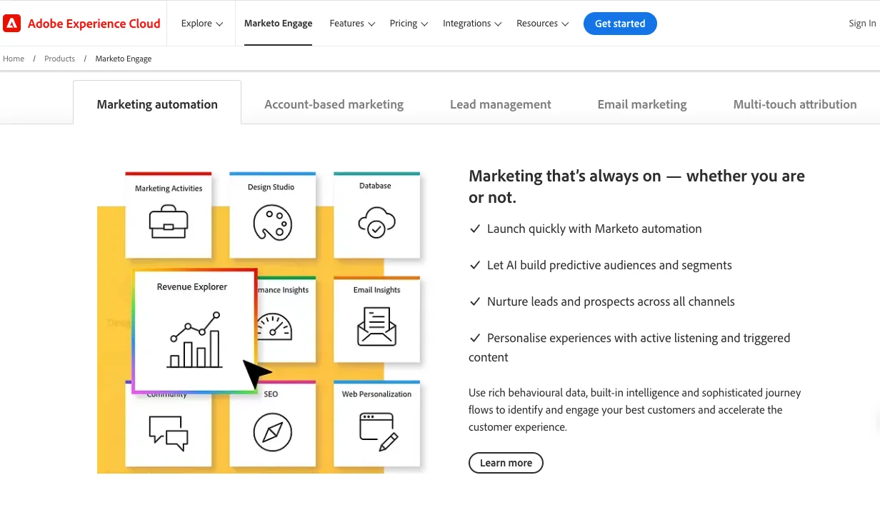 Marketo Tools and Feature Comparison