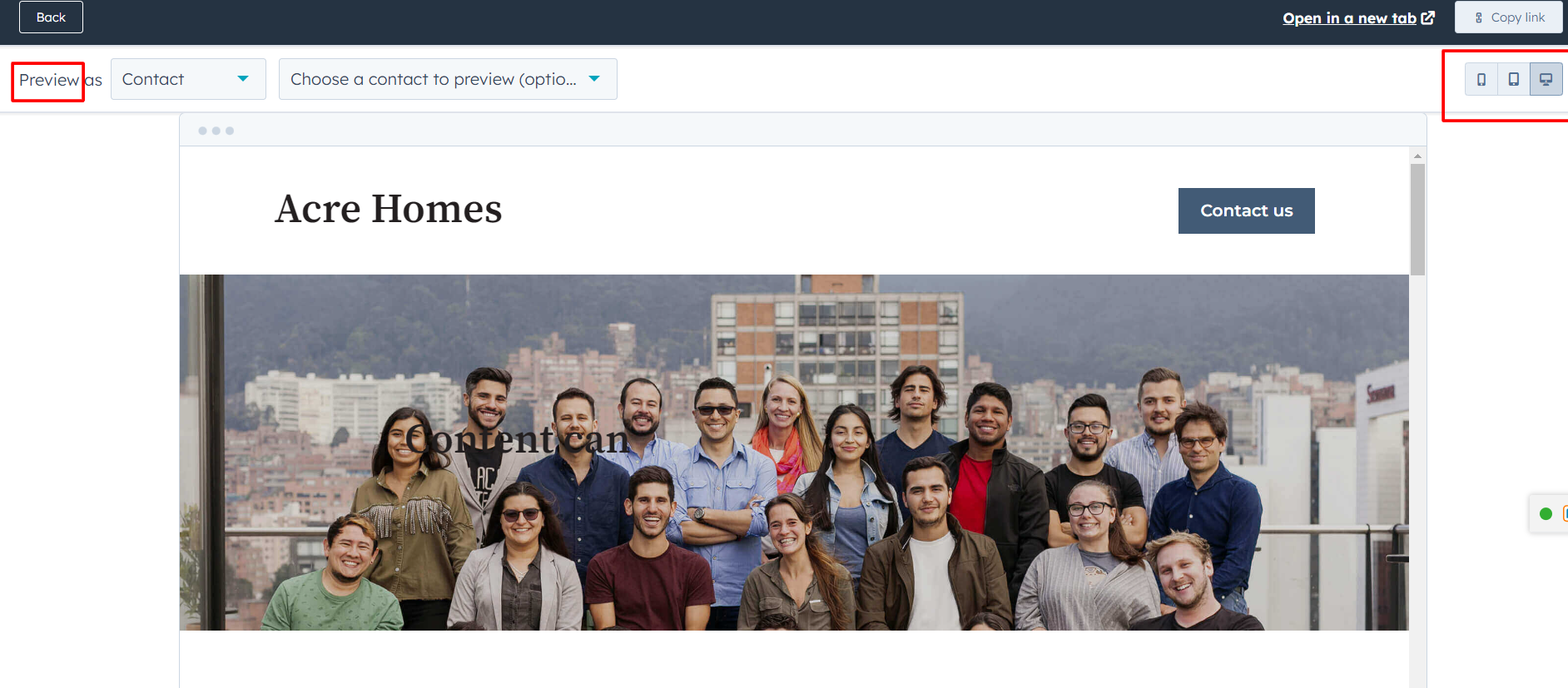 Preview Your Page