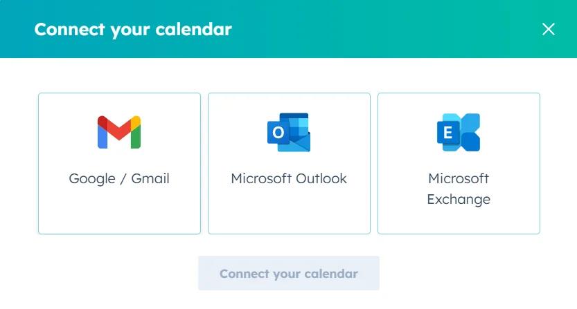 Sync with Google or microsoft