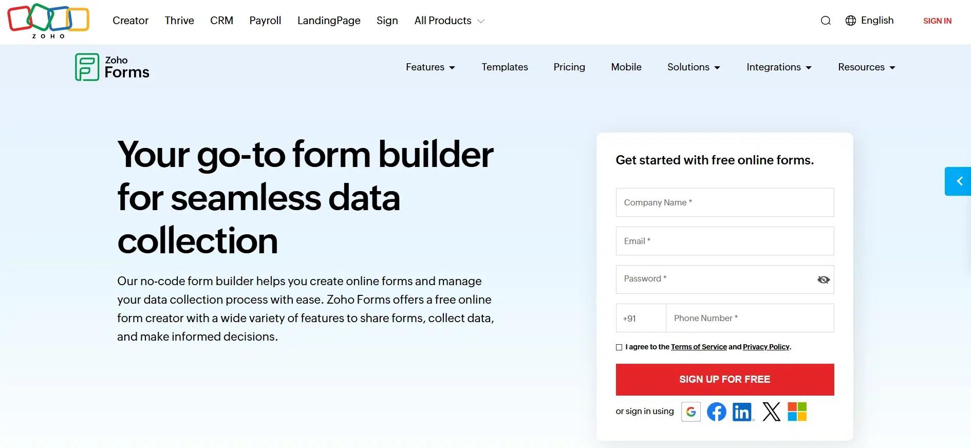 Zoho Forms