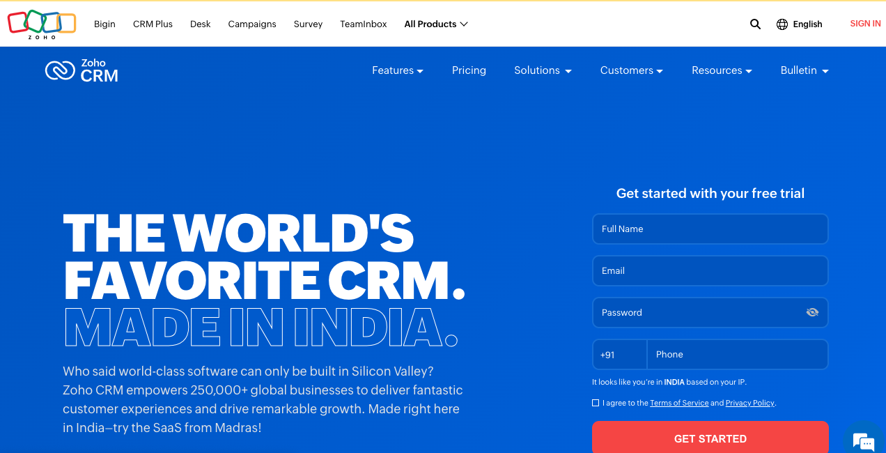 Zoho CRM