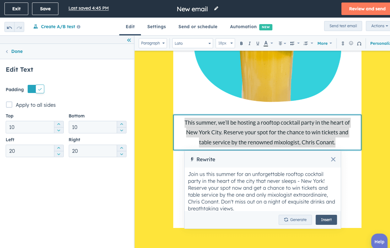 Provide Input and Customize