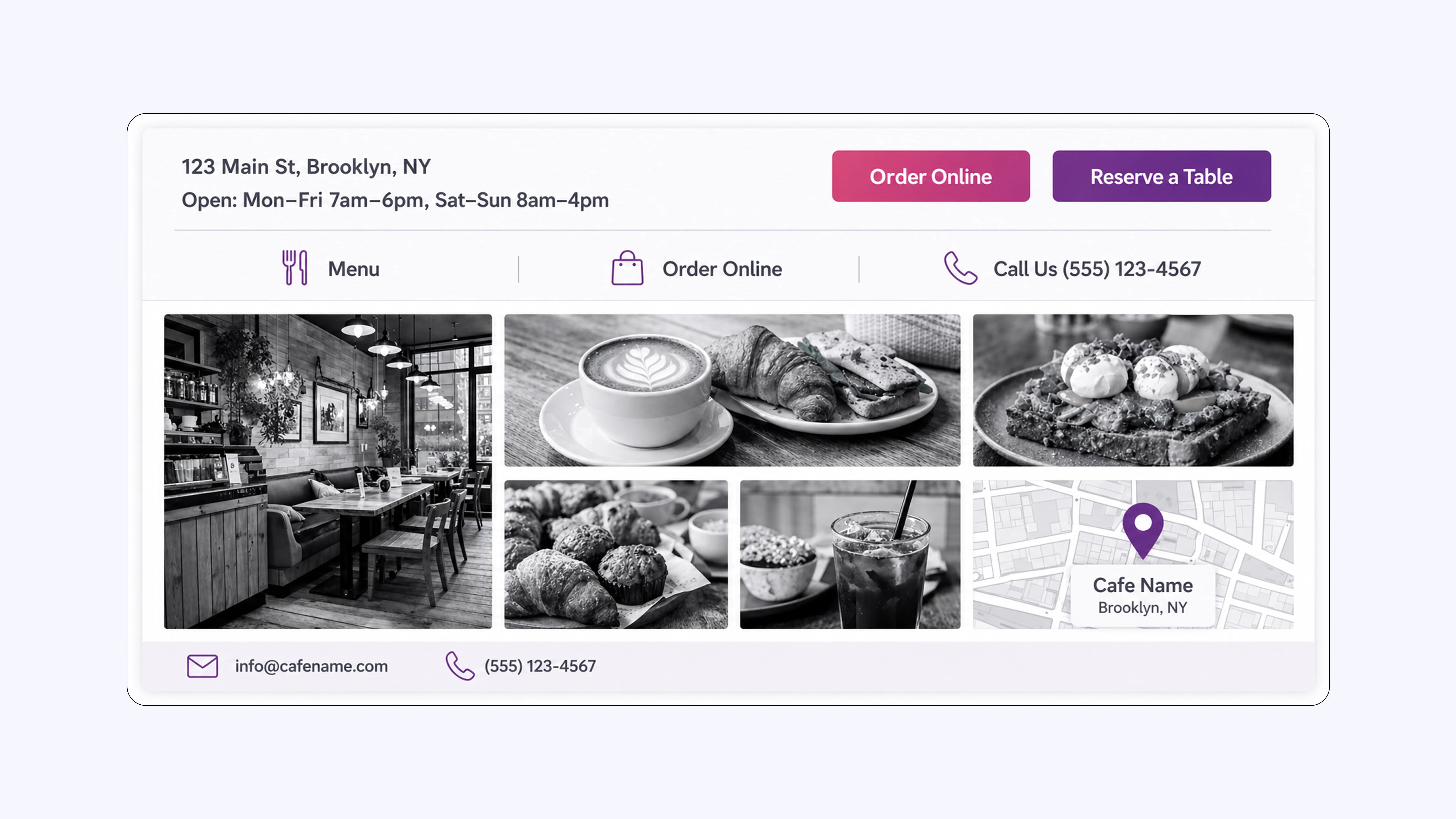5. Website Essentials for a Cafe