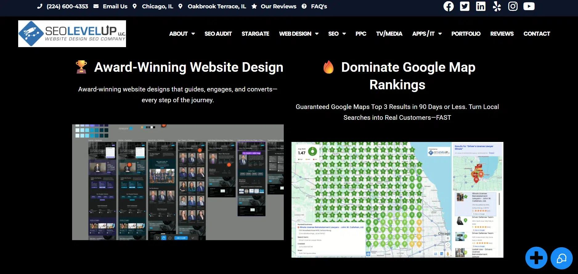SEOLEVELUP Website Design SEO Company Chicago