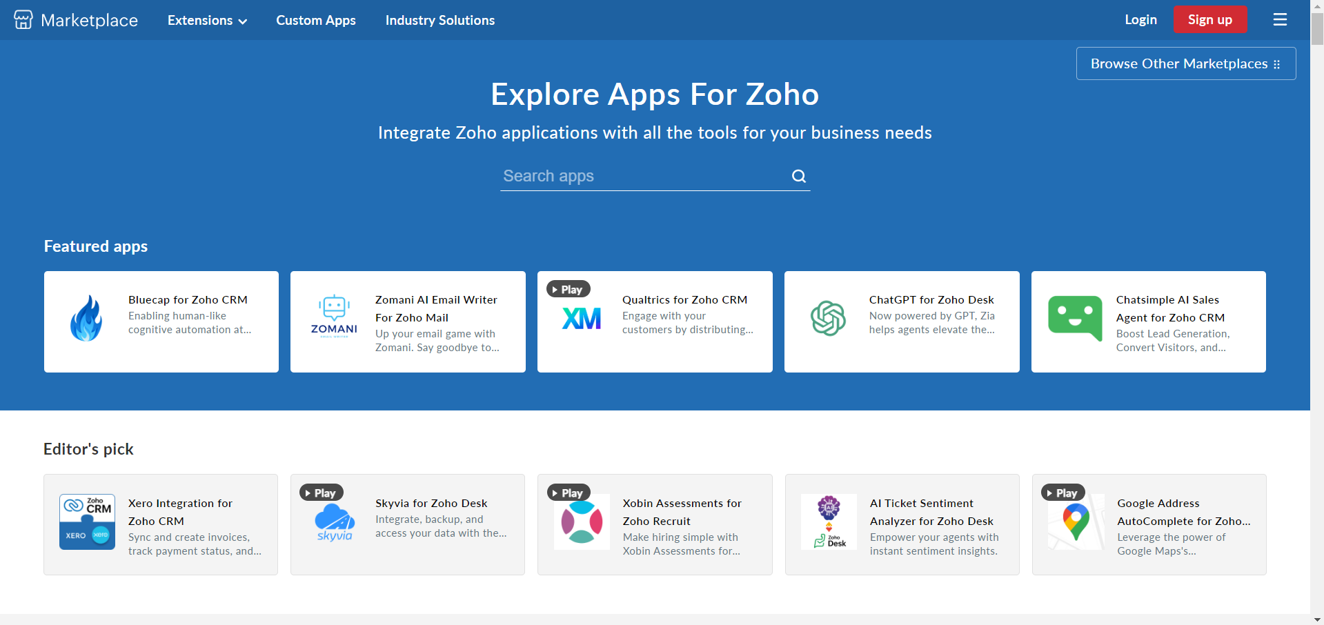 Zoho Integration