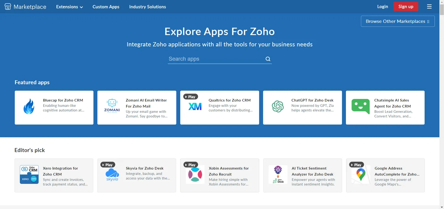 Zoho Integration