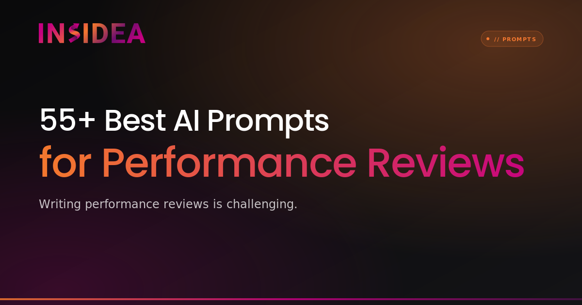 55+ Best AI Prompts for Performance Reviews | INSIDEA