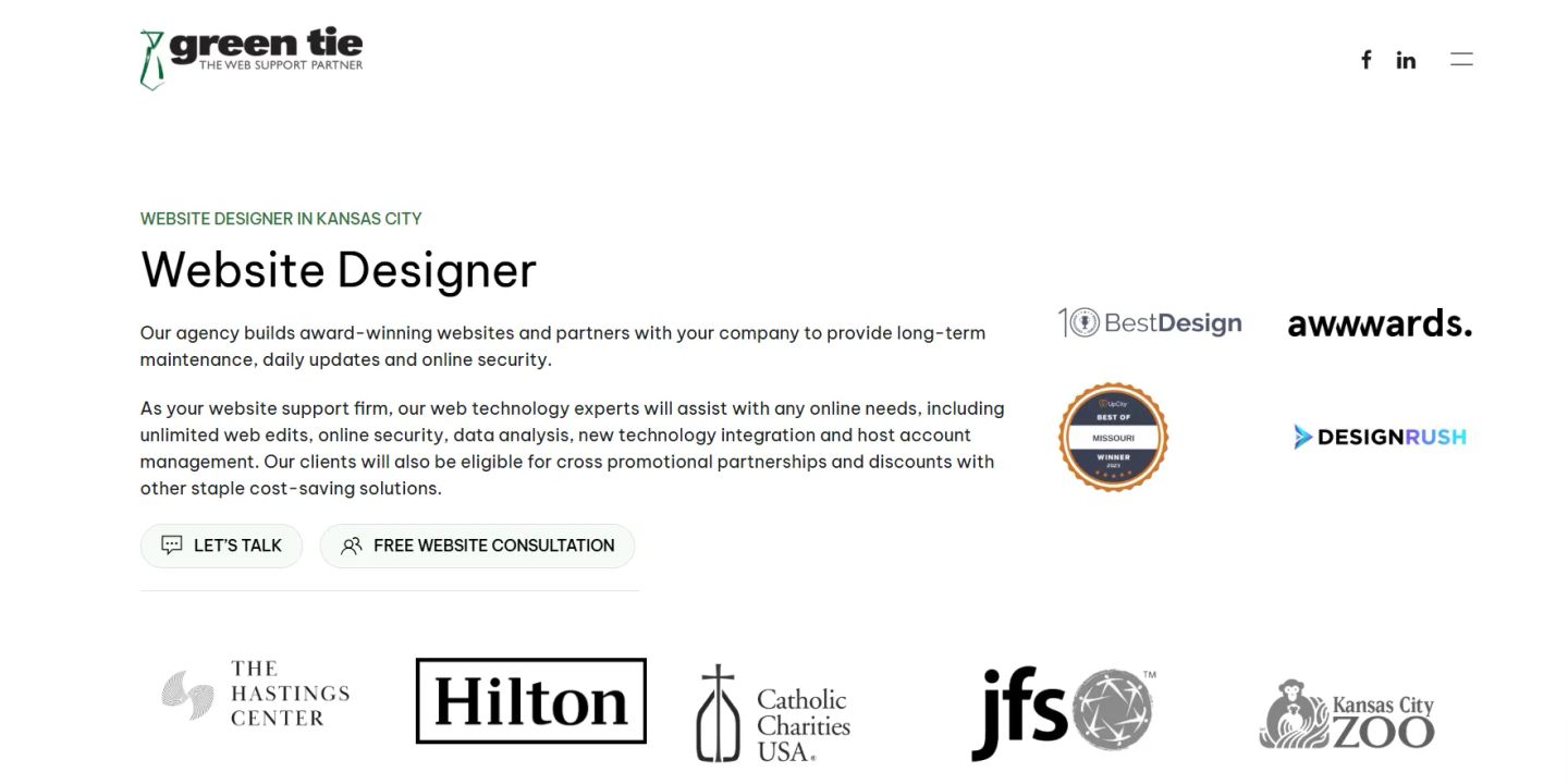 Green Tie Website Design Firm