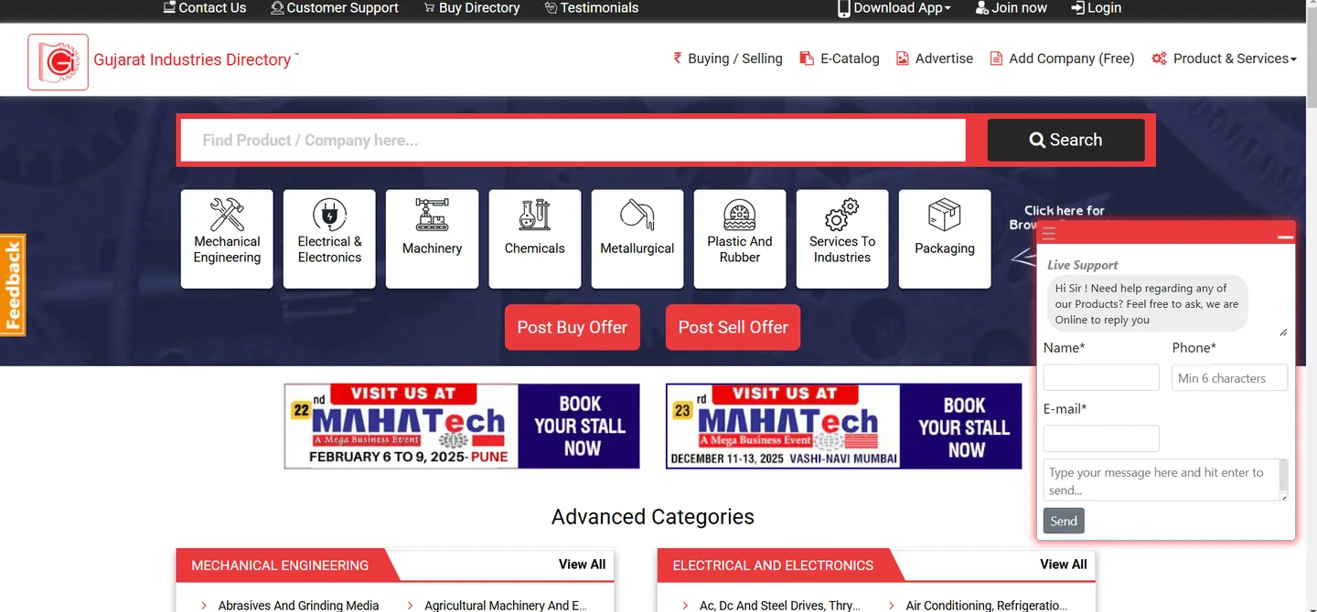 GUJARAT INDUSTRIES DIRECTORY