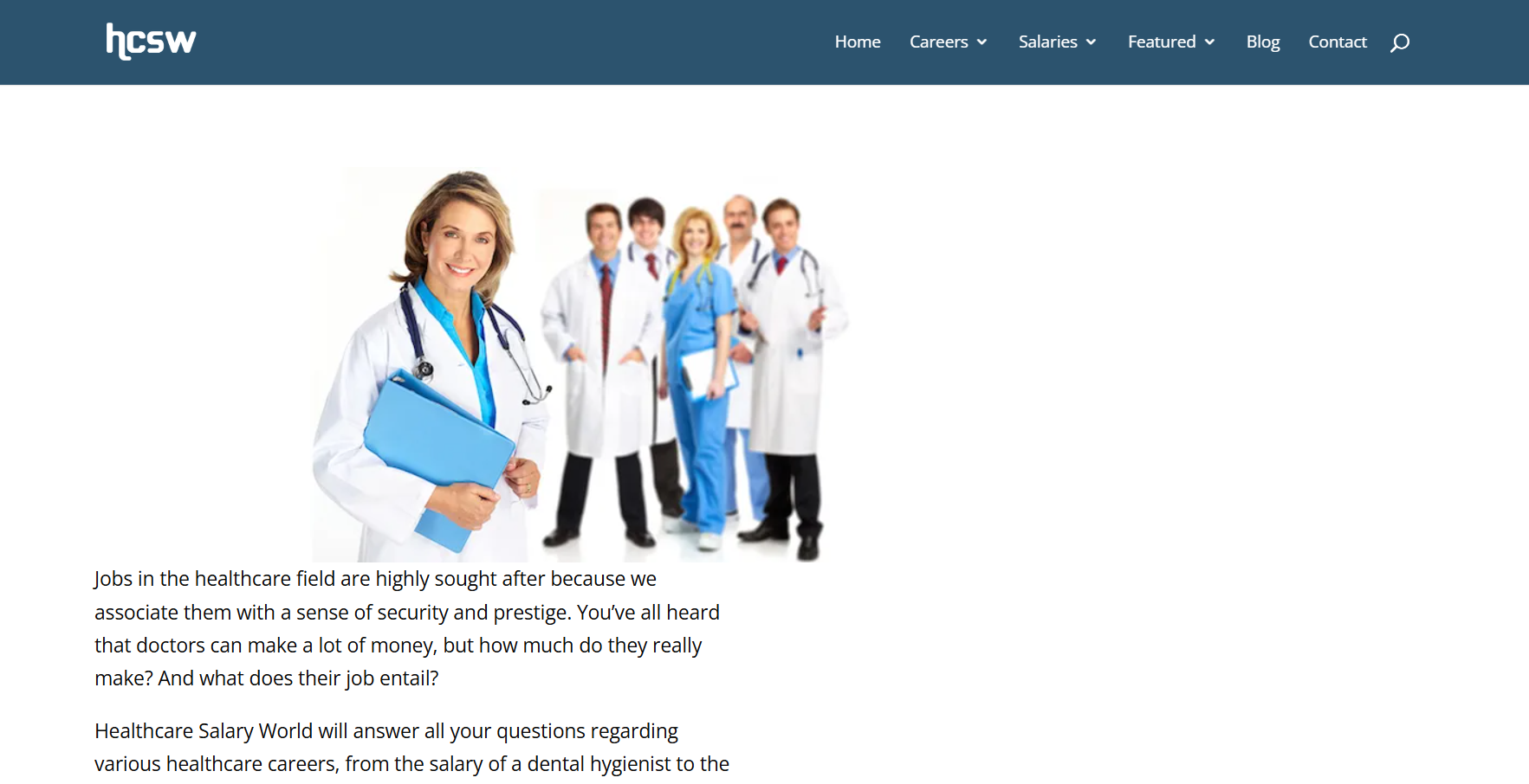 HEALTHCARE SALARY WORLD