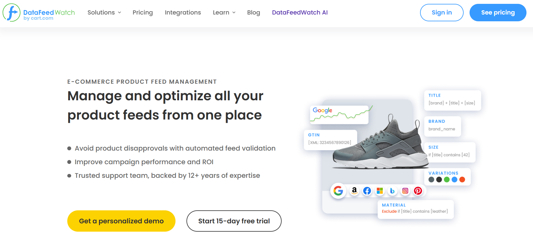 DataFeedWatch or Feedonomics