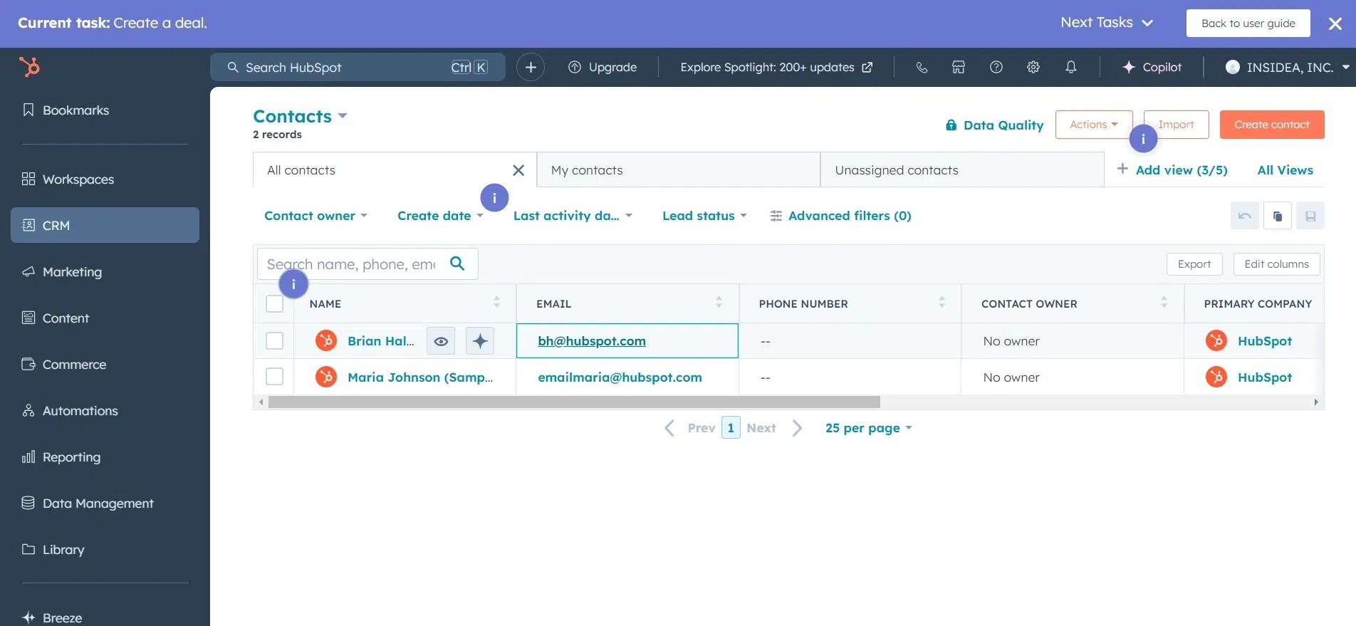 HubSpot Sales Automation