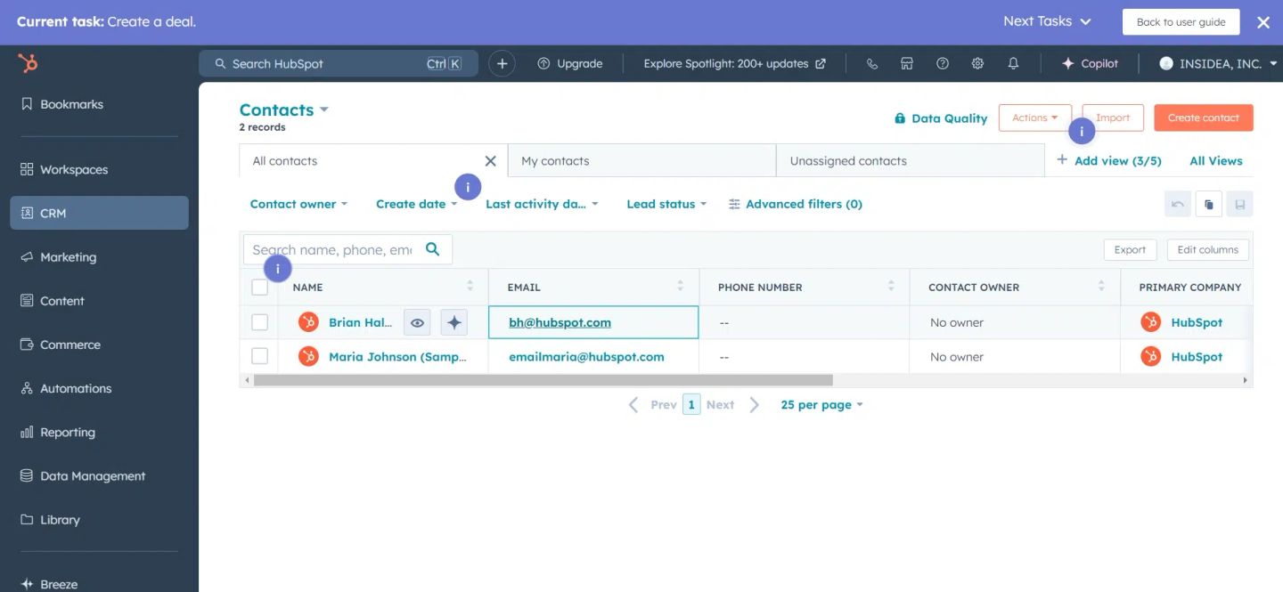 HubSpot Sales Automation