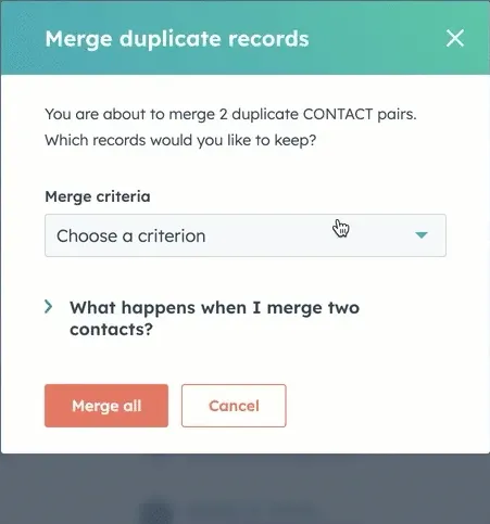 Duplicate records