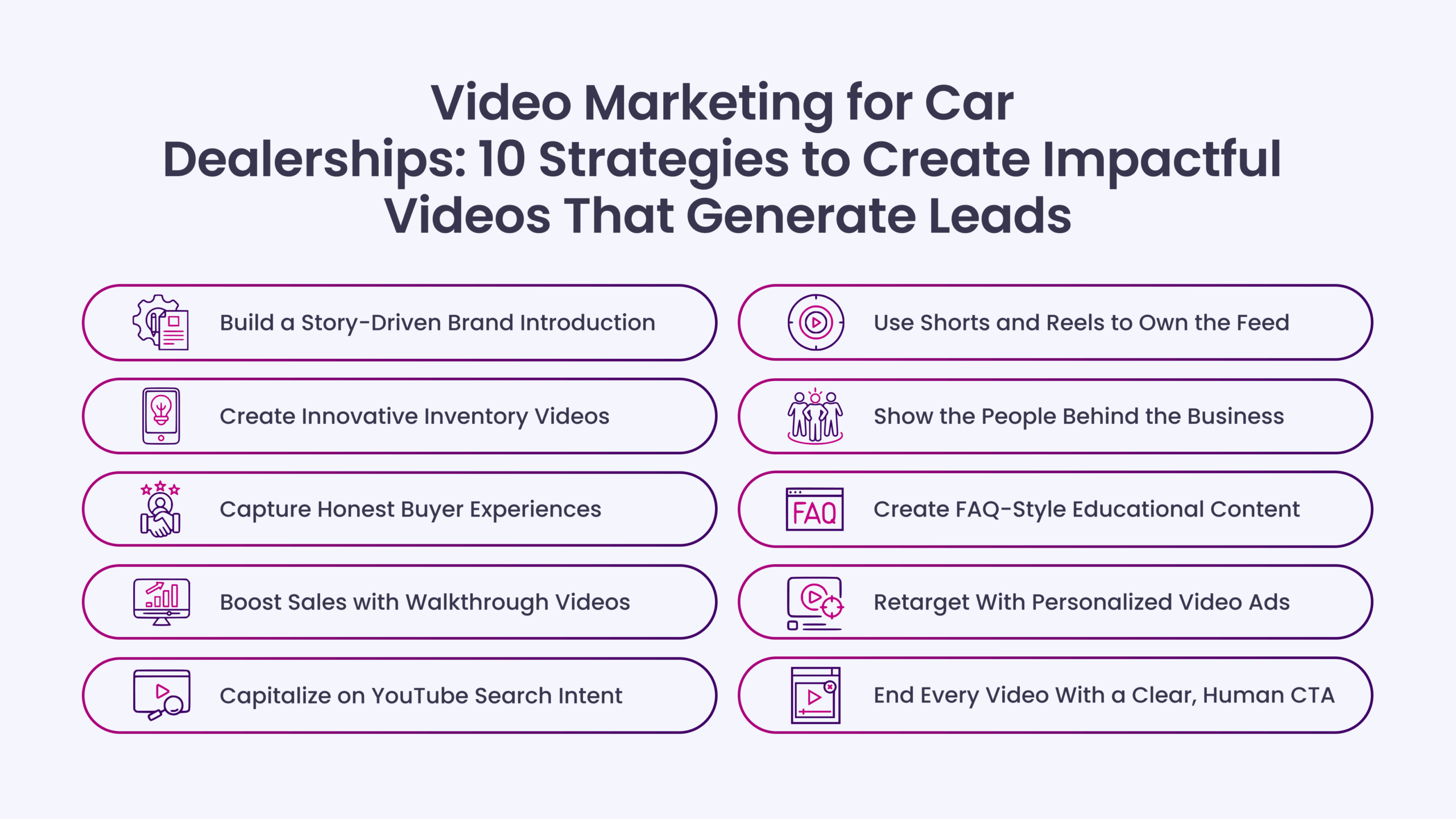 Video Marketing for Car Dealerships: 10 Strategies to Create Impactful Videos That Generate Leads