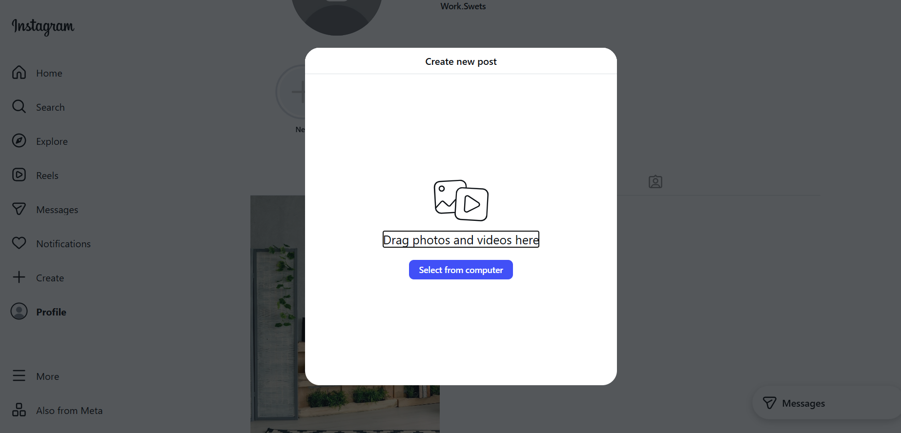 Start creating a post and proceed to the screen where you write your caption.