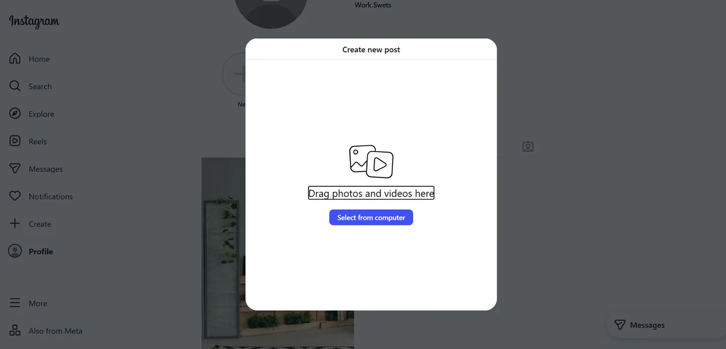 Start creating a post and proceed to the screen where you write your caption.
